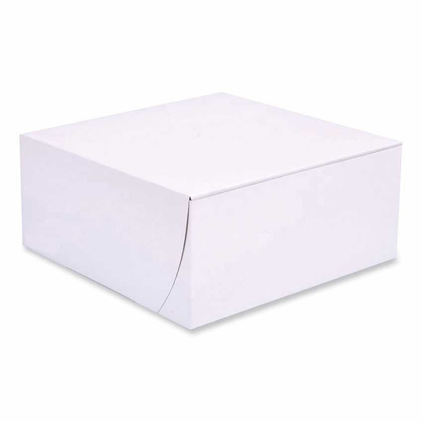 Bakery Boxes, Standard, 9 x 9 x 4, White, Paper, 200/Carton (1561)
