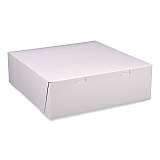 Bakery Boxes, Standard, 12 x 12 x 4, White, Paper, 100/Carton (1585)