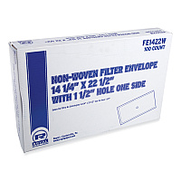 Filter Envelope, 14 x 22.25 with 1.5" Hole, 100/Carton (FE1422W)