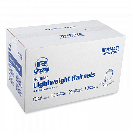 Lightweight Latex-Free Hairnets, Nylon, 24