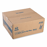 T-Shirt Bags, Cut-Out Handles, 11.5" x 6.5" x 21.5", Black, 1,000/Carton (RPPBB6)