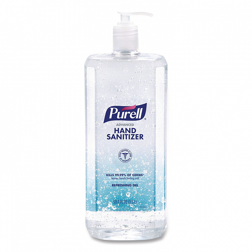 Advanced Hand Sanitizer Refreshing Gel, 1.5 L Pump Bottle, Clean Scent (501504EA)