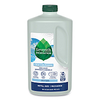 Natural Dishwashing Liquid, Free and Clear, 50 oz Bottle, 3/Carton (22724CT)