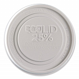 Evolution World EcoLid 25% Recycled Food Container Lid, Fits 12 to 32 oz Containers, White, Plastic, 500/Carton (EPBRSCLIDL)