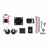 Motorized Kit for 30" x 60" Platform Trucks, Large, DC Motor, 60 V Lithium-Ion Battery, 0.5 mph to 3 mph, Black/Red (2173661)