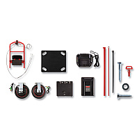 Motorized Kit for 30" x 60" Platform Trucks, Large, DC Motor, 60 V Lithium-Ion Battery, 0.5 mph to 3 mph, Black/Red (2173661)