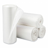 Eco Strong Plus Can Liners, 44 gal, 1.35 mil, 37" x 50", Natural, Perforated Roll, 100/Carton (PCRL3750SHN)