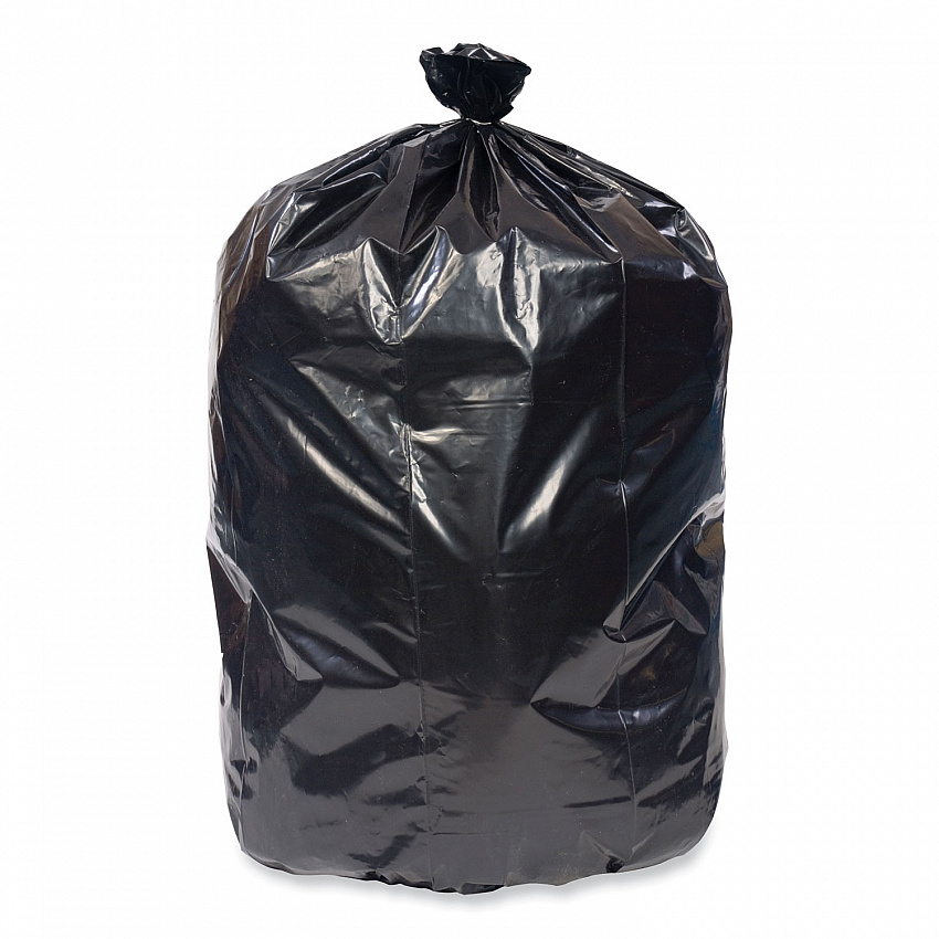 Eco Strong Plus Can Liners, 60 gal, 1.7 mil, 38" x 58", Black, Perforated Roll, 100/Carton (PCRL385820K)
