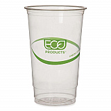 GreenStripe PLA Cold Cups, 32 oz, Plastic, Clear, 1,000/Carton (EPCC32GS)
