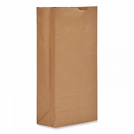 Grocery Paper Bags, 25# Size, Heavy-Duty, 50# Basis Weight, 8.25