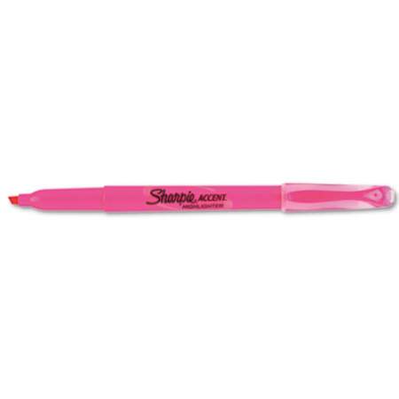 Sharpie Pocket Style Highlighters, Fluorescent Pink Ink, Chisel Tip, Pink Barrel, Dozen (27009)
