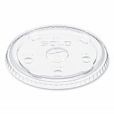 Plastic Cold Cup Lids, Fits 32 oz to 44 oz Cold Cups, Clear, 600/Carton (642TS)