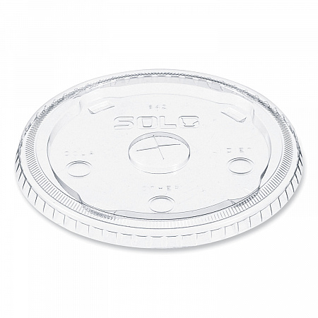 Plastic Cold Cup Lids, Fits 32 oz to 44 oz Cold Cups, Clear, 600/Carton (642TS)