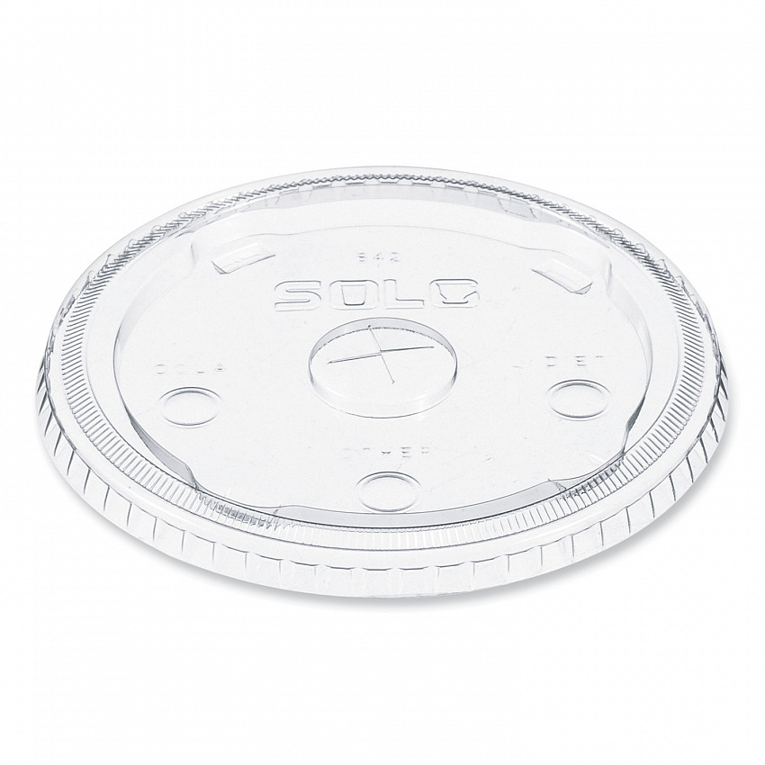 Plastic Cold Cup Lids, Fits 32 oz to 44 oz Cold Cups, Clear, 600/Carton (642TS)