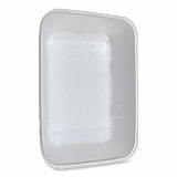 Meat Trays, #20K, 12 x 8.7 x 2.45, White, Foam, 125/Carton (20KWH)