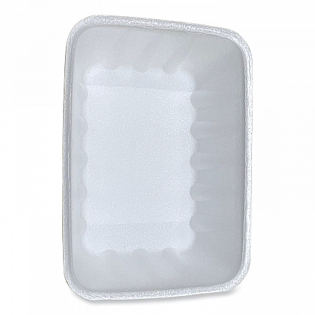 Meat Trays, #42K, 8.75 x 6.32 x 2.25, White, Foam, 252/Carton (42WH)