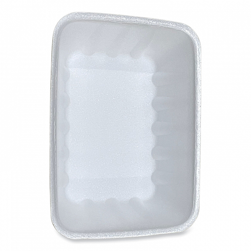 Meat Trays, #42K, 8.75 x 6.32 x 2.25, White, Foam, 252/Carton (42WH)