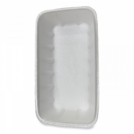 Meat Trays, #10K, 10.75 x 5.95 x 1.87, White, Foam, 250/Carton (10KWH)