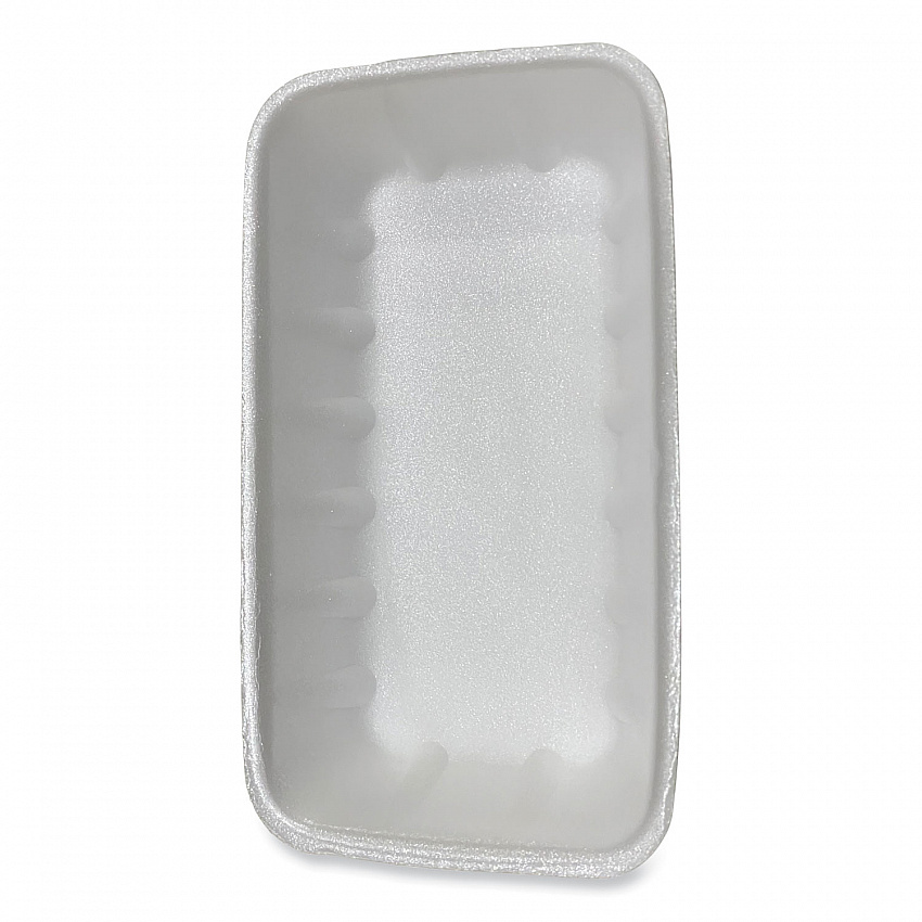 Meat Trays, #10K, 10.75 x 5.95 x 1.87, White, Foam, 250/Carton (10KWH)