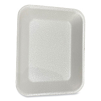 Meat Trays, #8P, 10.8 x 8.82 x 1.5, White, Foam, 200/Carton (8PWH)