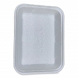 Meat Trays, #4D, 9.47 x 7.12 x 1.32, White, Foam, 500/Carton (4DWH)