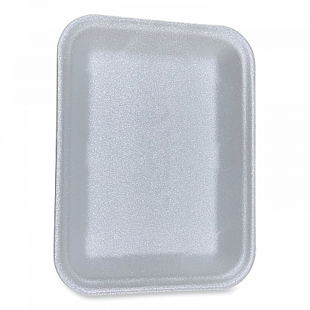 Meat Trays, #4D, 9.47 x 7.12 x 1.32, White, Foam, 500/Carton (4DWH)