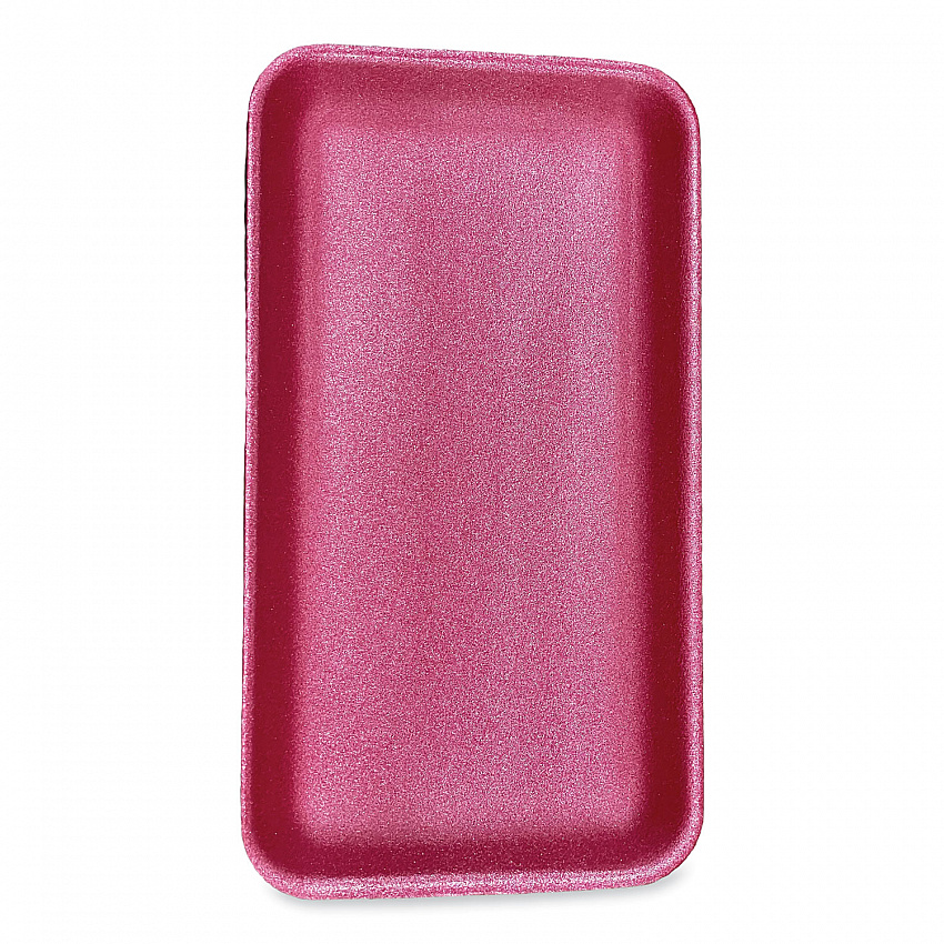 Meat Trays, #1525, 14.5 x 8 x 0.75, Pink, Foam, 250/Carton (1525PINK)