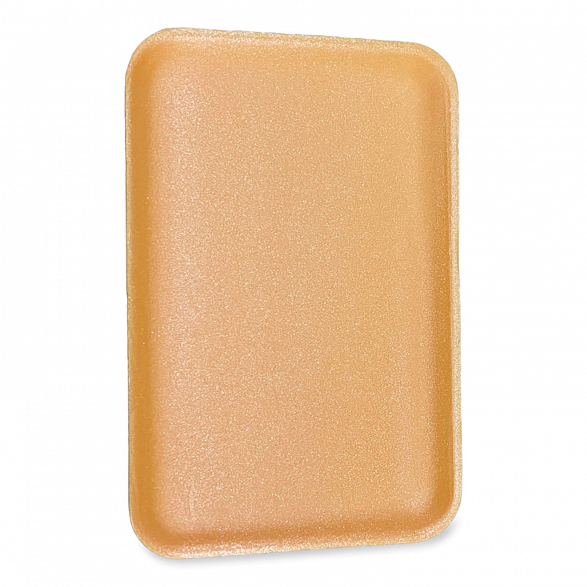 Meat Trays, 13.81 x 9.25 x 2.7, Yellow, Foam, 100/Carton (1014YEL)