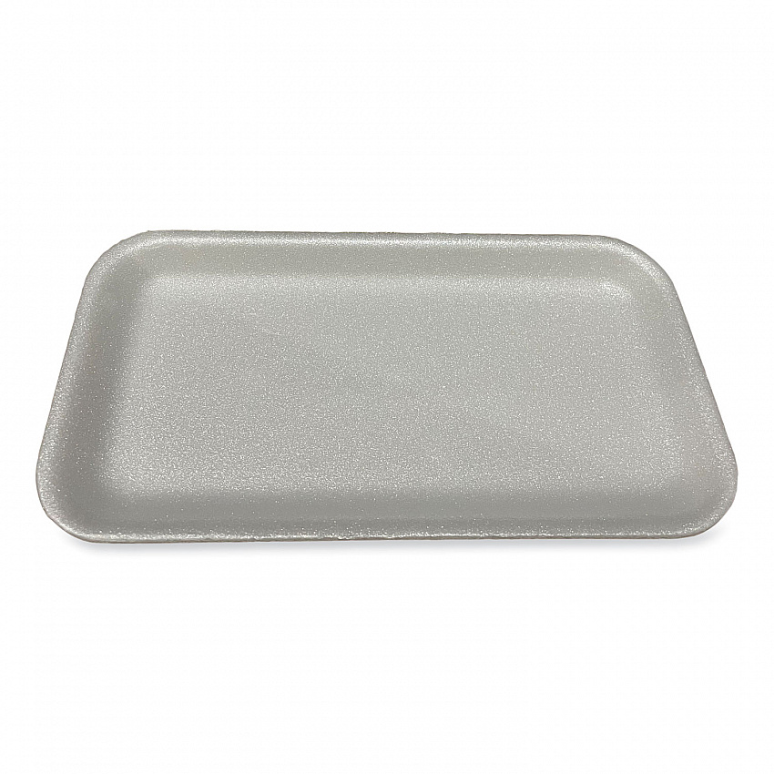 Meat Trays, #17S, 8.5 x 4.69 x 0.64, White, Foam, 500/Carton (17SWH)