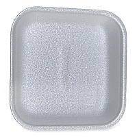 Meat Trays, #1, 5.38 x 5.38 x 1.07, White, Foam, 500/Carton (1WH)