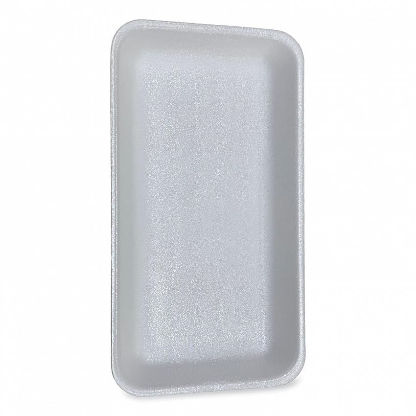 Meat Trays, #15P, 14.44 x 7.88 x 1.37, White, Foam, 200/Carton (15PWH)