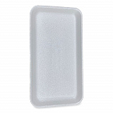 Meat Trays, #1525, 14.5 x 8 x 0.75, White, Foam, 250/Carton (1525WH)