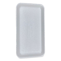 Meat Trays, #1525, 14.5 x 8 x 0.75, White, Foam, 250/Carton (1525WH)