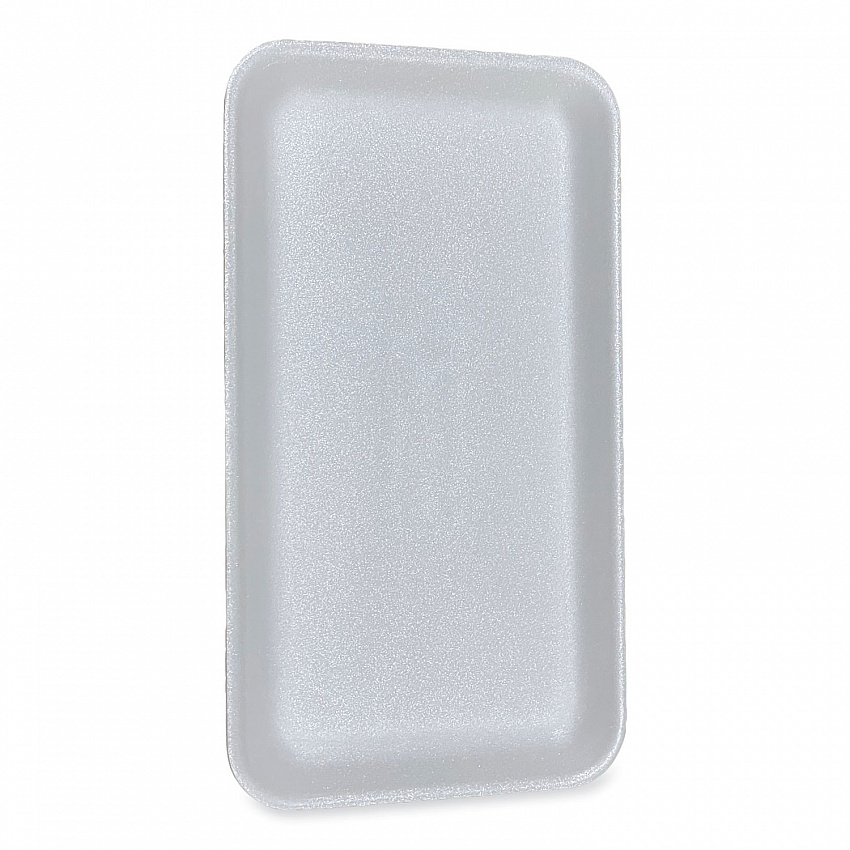 Meat Trays, #1525, 14.5 x 8 x 0.75, White, Foam, 250/Carton (1525WH)