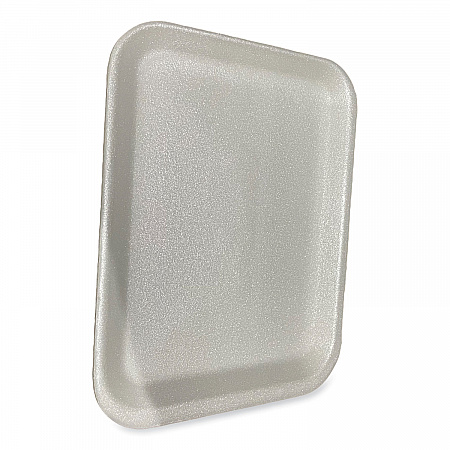 Meat Trays, #4S, 9.5 x 7.25 x 0.5, White, Foam, 500/Carton (4SWH)