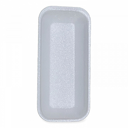 Meat Trays, #1.5, 8.38 x 3.94 x 1.1, White, Foam, 1,000/Carton (15WH)
