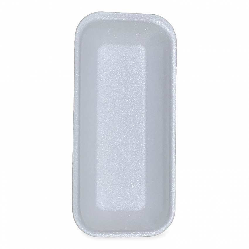 Meat Trays, #1.5, 8.38 x 3.94 x 1.1, White, Foam, 1,000/Carton (15WH)