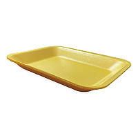 Meat Trays, #8P, 10.8 x 8.82 x 1.5, Yellow, Foam, 200/Carton (8PYEL)