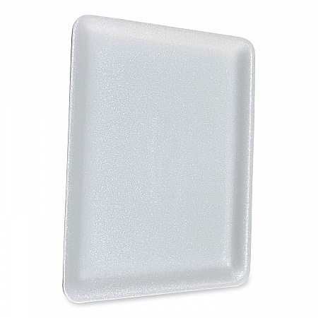 Meat Trays, #9P, 12.25 x 9.25 x 0.62, White, Foam, 200/Carton (9PWH)