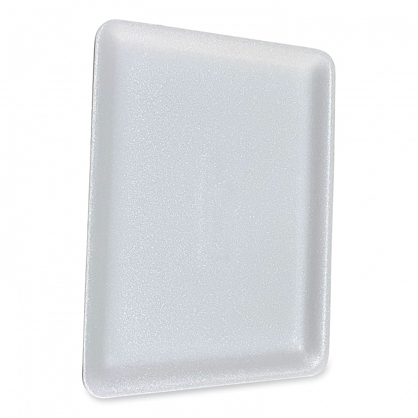 Meat Trays, #9P, 12.25 x 9.25 x 0.62, White, Foam, 200/Carton (9PWH)