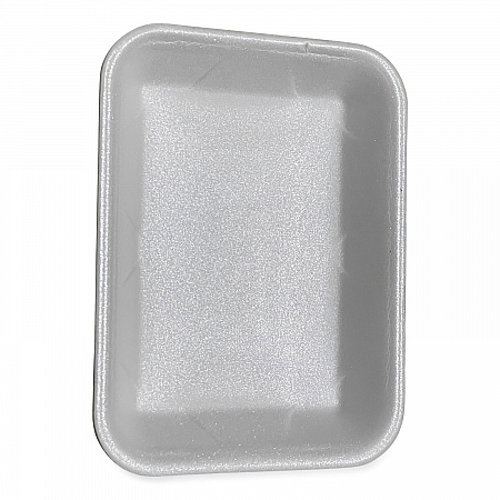 Meat Trays, #4P, 9.5 x 7.19 x 1.2, White, Foam, 500/Carton (4PWH)