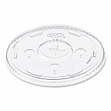 Straw-Slot Cold Cup Lids, Fits 30 oz to 32 oz Cold Cups, Plastic, Clear, 50/Sleeve, 20 Sleeves/Carton (L32CR)