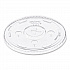 Straw-Slot Cold Cup Lids, Fits 30 oz to 32 oz Cold Cups, Plastic, Clear, 50/Sleeve, 20 Sleeves/Carton (L32CR)