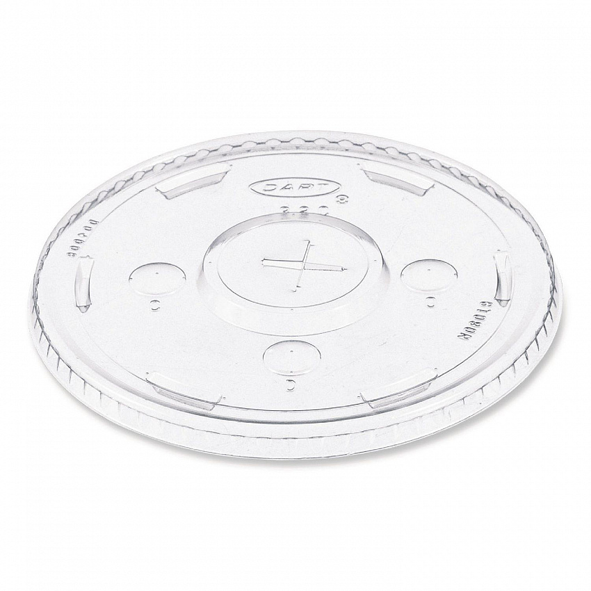 Straw-Slot Cold Cup Lids, Fits 30 oz to 32 oz Cold Cups, Plastic, Clear, 50/Sleeve, 20 Sleeves/Carton (L32CR)