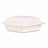 Hinged Lid Containers, 8.25 x 8 x 3, White, Plastic, 150/Carton (85MFPPHT1R)