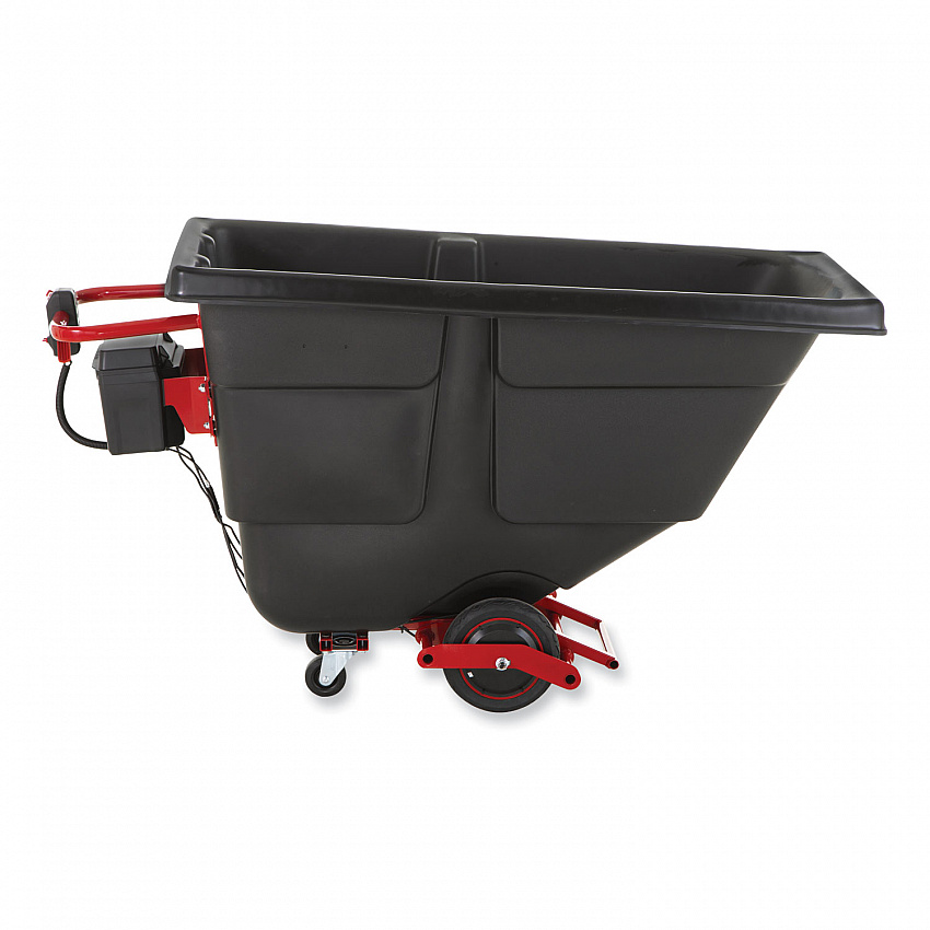 0.5 cu yd Motorized Roto Tilt Truck, 850 lb Capacity, Black (2173519)