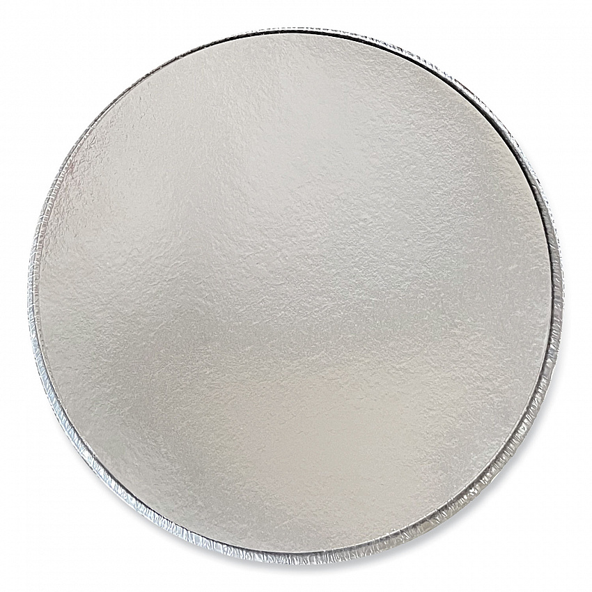 Round Aluminum To-Go Containers with Lid, 48 oz, 9" Diameter x 1.66" h, Silver, 200/Carton (ROUND9COMBO)