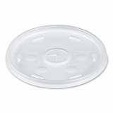 Cold Cup Lids, Fits 8 oz to 32 oz Cold Cups/Containers, Plastic, Translucent, 100/Sleeve, 10 Sleeves/Carton (20SL)