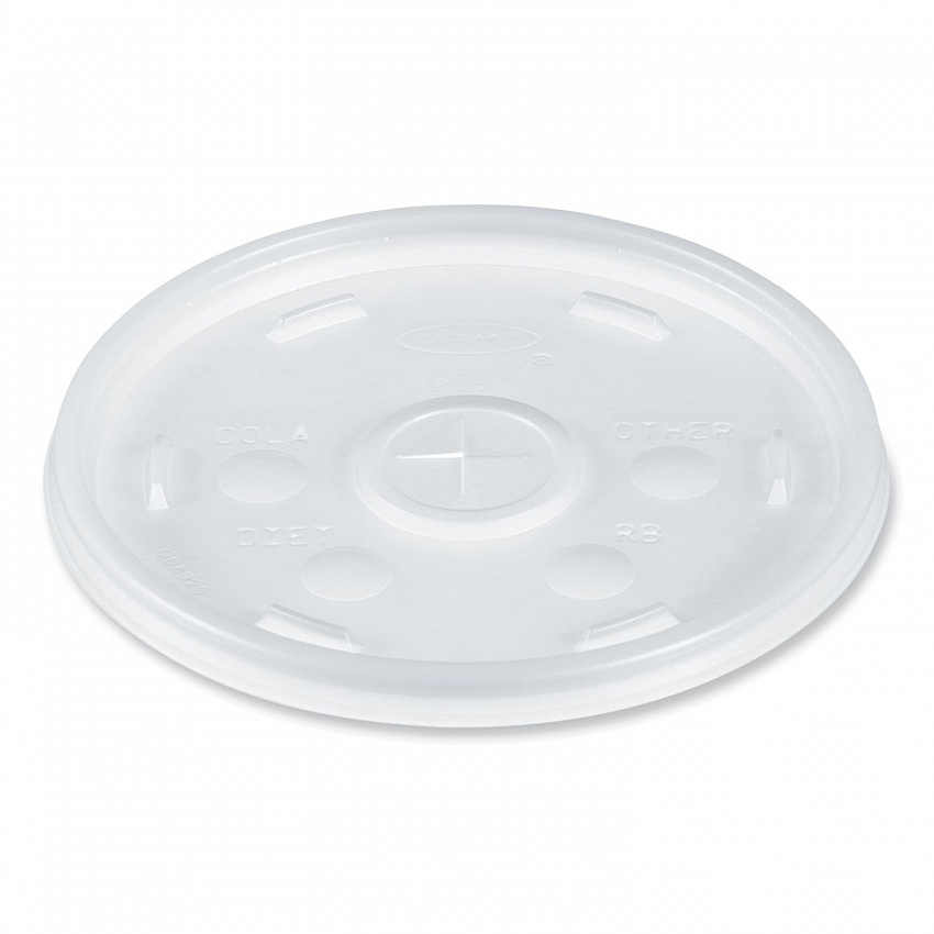 Cold Cup Lids, Fits 8 oz to 32 oz Cold Cups/Containers, Plastic, Translucent, 100/Sleeve, 10 Sleeves/Carton (20SL)