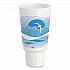 Horizon Hot/Cold Foam Drinking Cups, 44 oz, White/Ocean Blue, 15/Bag, 20 Bags/Carton (44AJ32H)